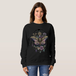 Celestial Moth Moon Phases Gothic Witch Sweatshirt T Shirt