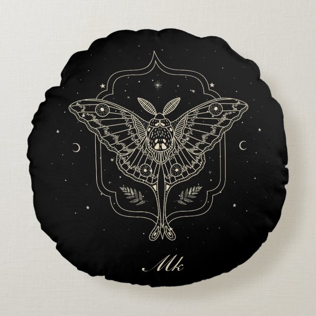 Celestial Moth Personlig Dekorativ kudde (Framsidan)