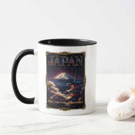 Celestial Mount Fuji Japan Pagoda Travel Art Mugg