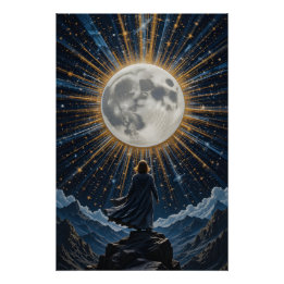 Celestial Mountain Reverie Perfect Poster