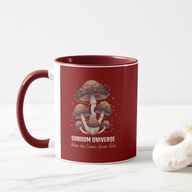 Celestial Mushroom Constellation Universe Mugg (Med munk)