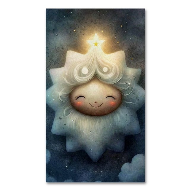 Celestial Mystic Art Magnetiska Visitkort (Framsida vertikal)