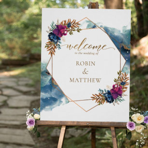Celestial Mystic Garden, välkomstskylt från Bröllo Poster