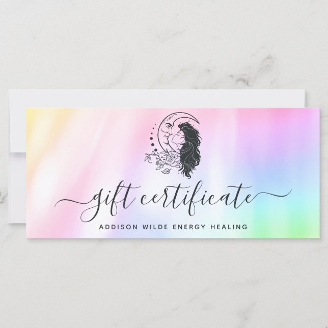 Celestial Mystic Måne Goddess Gift Certificate (Framsida)