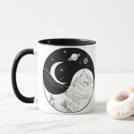 Celestial Mystic Yin Yang Meaning Kärlek Mugg