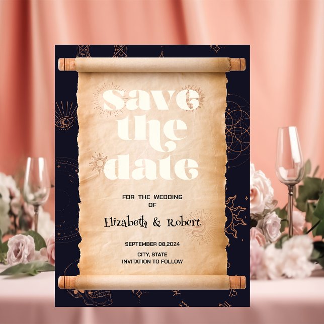 Celestial Mystical Inslag Halloween sparar datumet Spara Datumet (Skapare uppladdad)