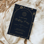 Celestial Mystical Inslag Starsign 30års födelseda Inbjudningar<br><div class="desc">Designat att samordna med vår kelestial Mystic Collection, det här unika anpassadet-födelsedagskalenderkortet har ett fantastiskt guld celestial inslag på mörkens marinbakgrund. Om du vill göra en mer avancerad anpassning av den här designen, t.ex. ändra layout, teckensnitt eller storlek text, klickar du på knappen "CUSTOMIZE" ovan. Kontakta mig om du vill...</div>