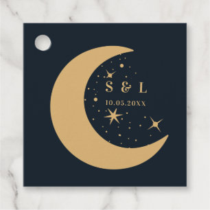 Celestial Mystical Inslag Starsign Kuvert Gåvor Etiketter