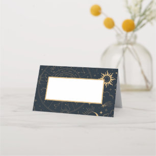 Celestial Mystical Inslag Starsign Placeringskort
