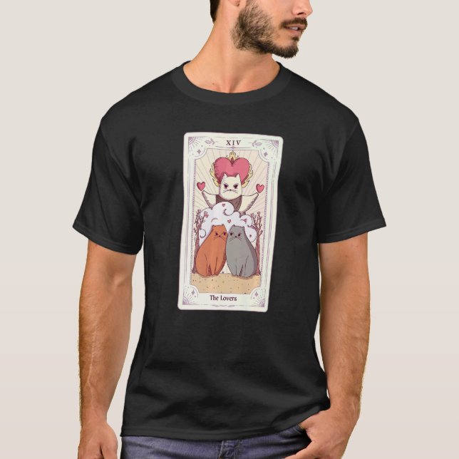 Celestial Mystical Witch Vibes Andlig Måne Phas T Shirt (Framsida)