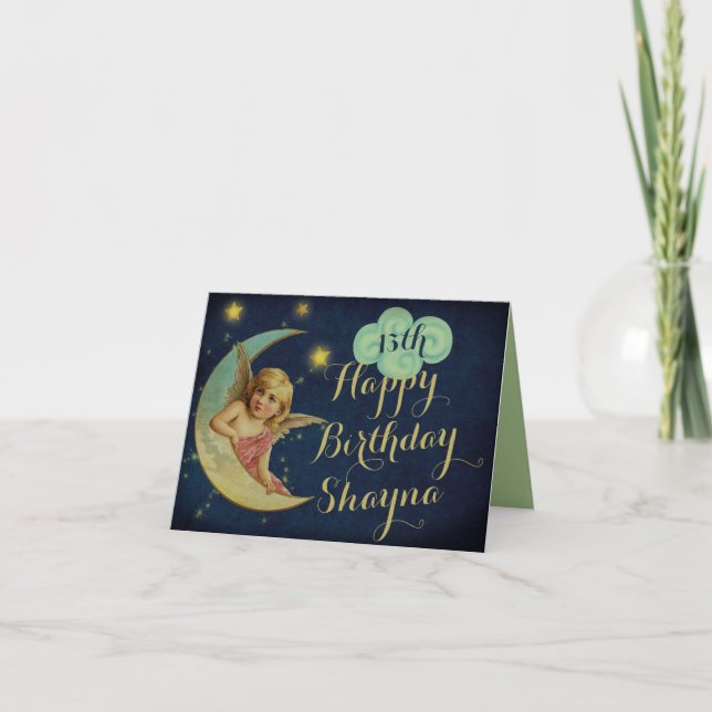 Celestial Namn och ålderns Anpassningsbar födelsek Kort (Framsida)