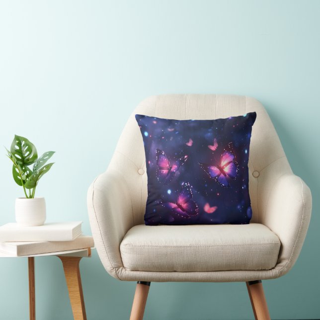 Celestial Natt Fjäril Trädgård Kudde (Stol)