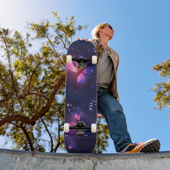 Celestial Natt Fjäril Trädgård Mini Skateboard Bräda 18,5 Cm (Utomhus 1)