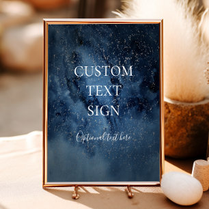 Celestial natt himmel   Silverkort & present anpas Poster