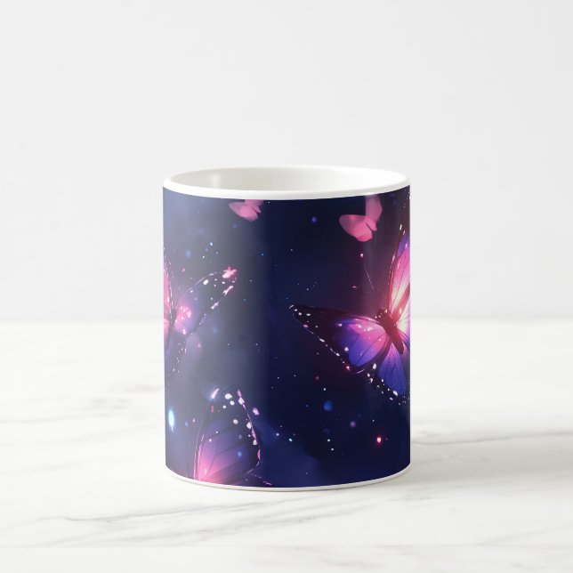 Celestial Night Butterfly Garden Kaffemugg (Center)