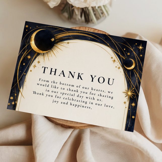 Celestial Night Garden Wedding Tack Kort (Skapare uppladdad)