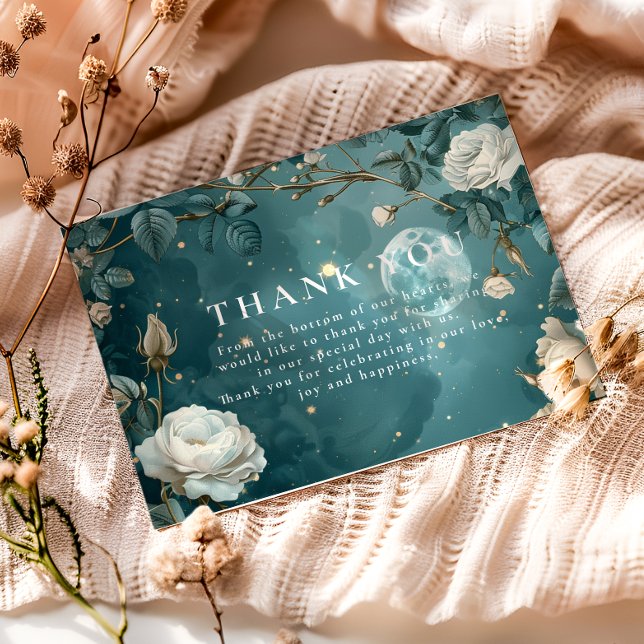 Celestial Night Garden Wedding Tack Kort (Skapare uppladdad)