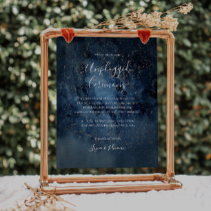 Celestial Night Himlar Ceremonisk signatur för G Poster
