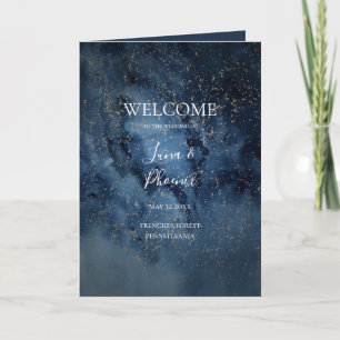 Celestial Night Himlar Guld-Bröllopsprogrammet Program