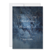 Celestial Night Himlar | Guld Traditionellt Bröllo