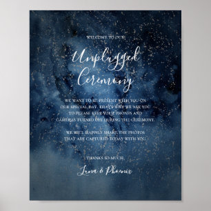 Celestial Night Himlar Silver ej kopplade Ceremoni Poster
