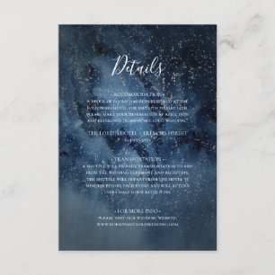 Celestial Night Himlar Uppgifter om Silver Tilläggskort
