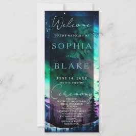 Celestial Northern Ljus Bröllopsprogram