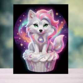 Celestial Nursery Guardian Fox Cub Affisch | Kosmi