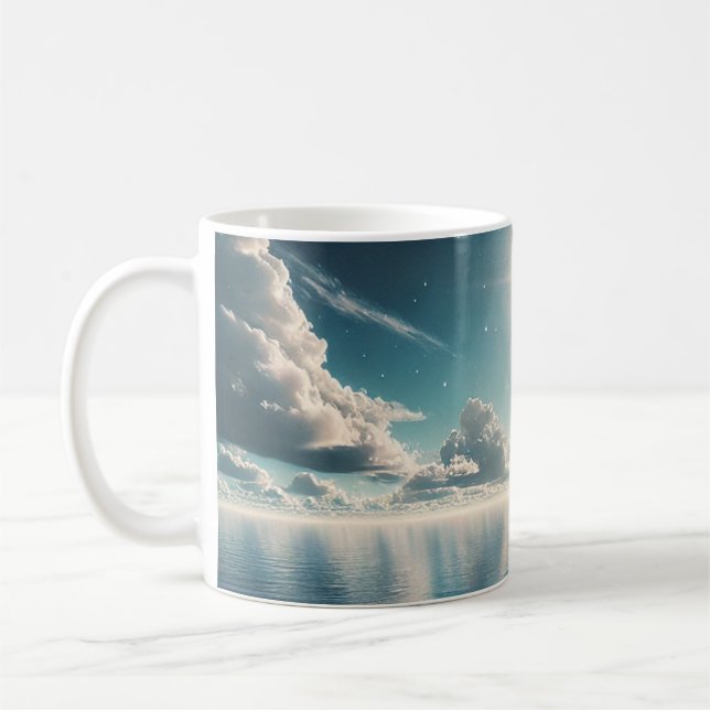 Celestial Ocean Vågar Gift Mugg - Himmel, Sea Gift (Vänster)