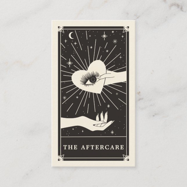 Celestial Öga Tarot Lash-efterföljningskort Visitkort (Framsida)