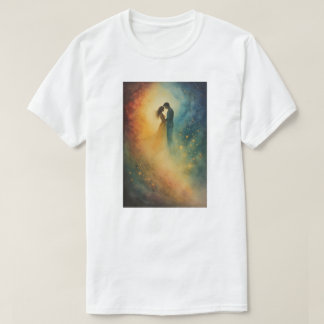 Celestial Omfamning Akvarellkonst, Par T Shirt
