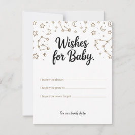Celestial Önskemål för Baby-Anpassningsbar önskemå Julkort