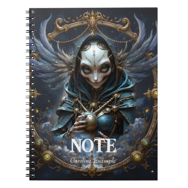 Celestial Oracle – Väktare Mellan Stjärnorna.  Anteckningsbok (Framsidan)