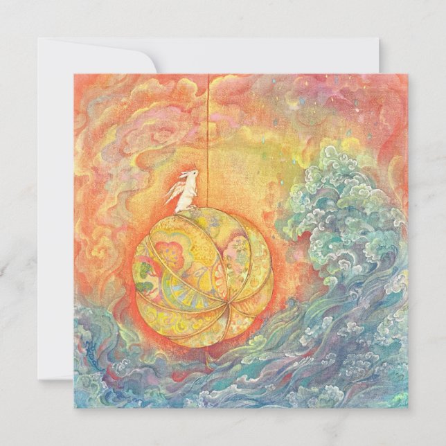 Celestial Orb: Winged Hare on Silken Brocade (Framsida)