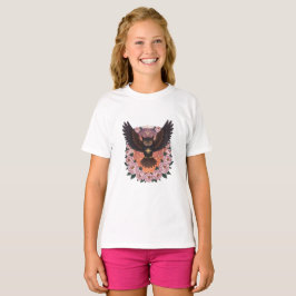 Celestial Owl Girls T-Shirt | Mystical Owl Tee