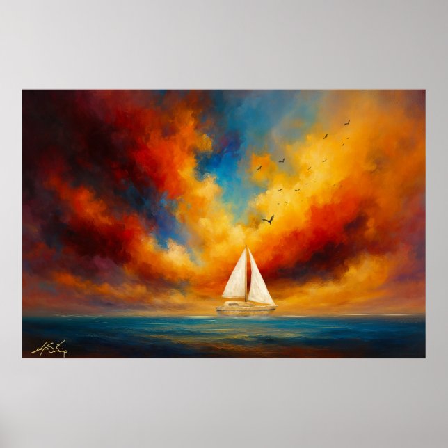 Celestial Passage Seascape Poster (Framsidan)