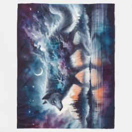 Celestial Pathways: The Moonwalker of Dusk Fleecefilt