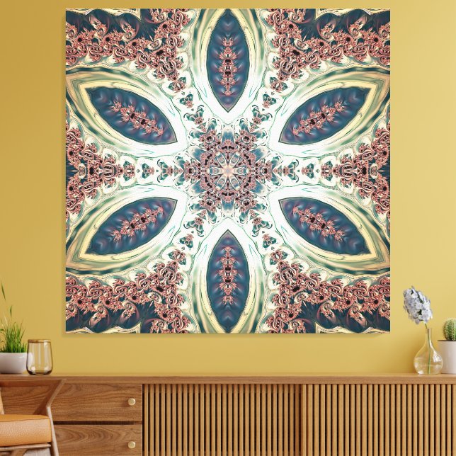 Celestial Petals of Infinity  Canvastryck (Insitu (Vardagsrum))