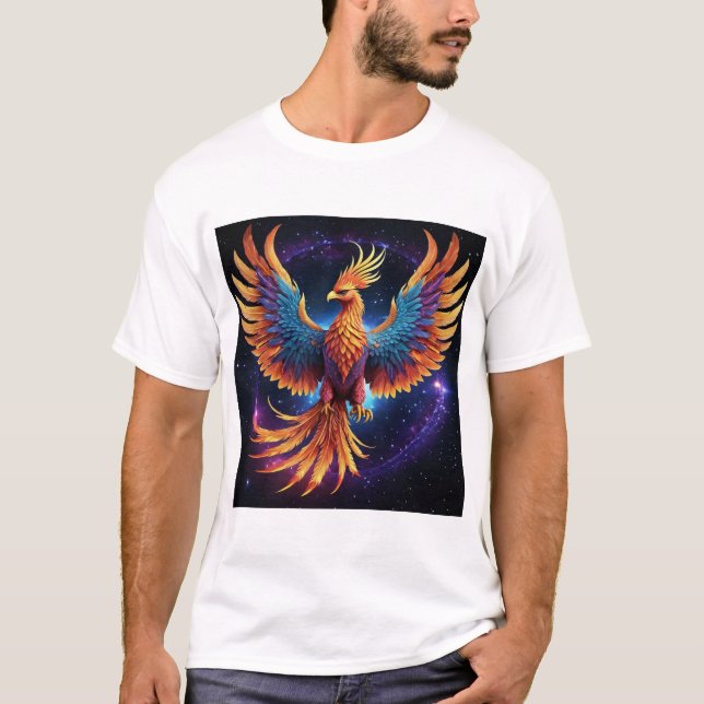 ’Celestial Phoenix Reborn T-Shirt’ T Shirt (Framsida)