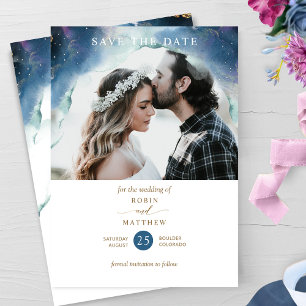 Celestial Photo Overlay, Mystic Garden Wedding Spara Datumet
