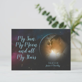 Celestial Photo Thank You Cards Spara Datumet