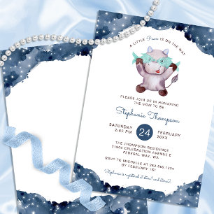 Celestial Pisces Astrology-skyltfönster för barn Inbjudningar