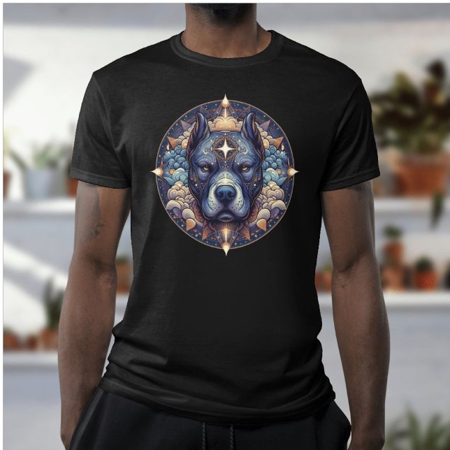 Celestial Pitbull Guardian T Shirt (Skapare uppladdad)