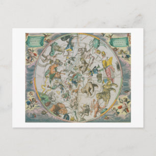 Celestial Planisphere som visar tecken på Zod Vykort
