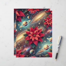 Celestial Poinsettia Mönster-skrapbok Papprare Lak