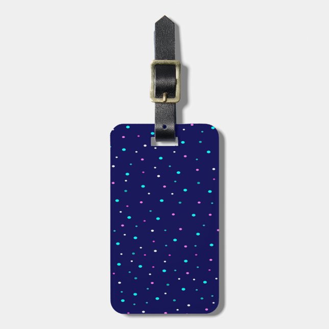 Celestial Polka dots Bagagebricka (Vertikal Framsida)