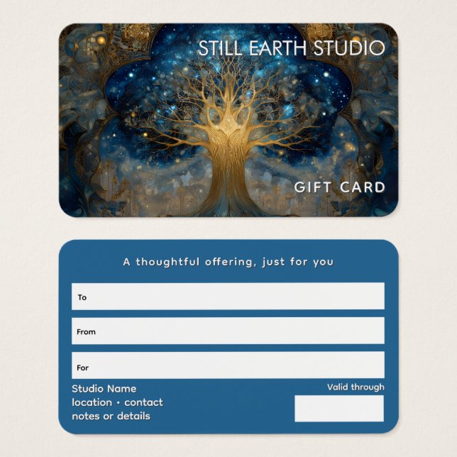 Celestial Portal | Tree of Life Visitkort (Framsida & baksida)