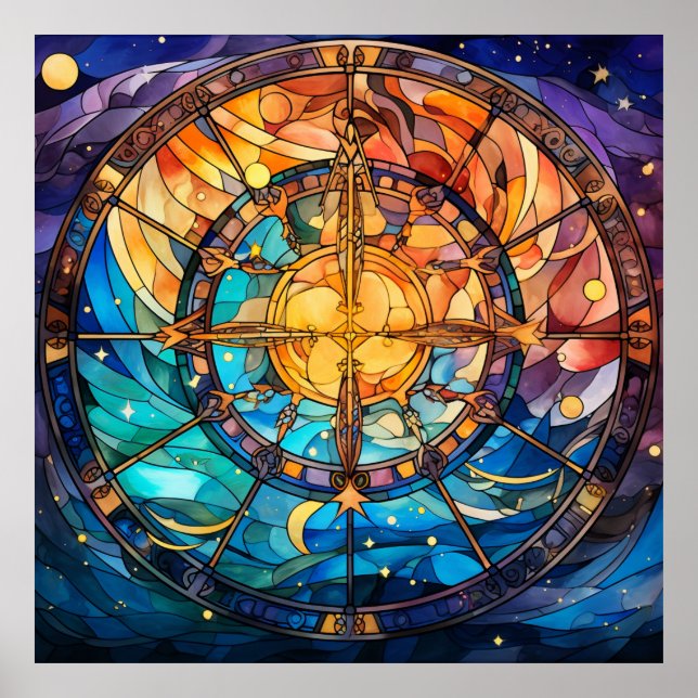 Celestial Poster glasbild (Framsidan)