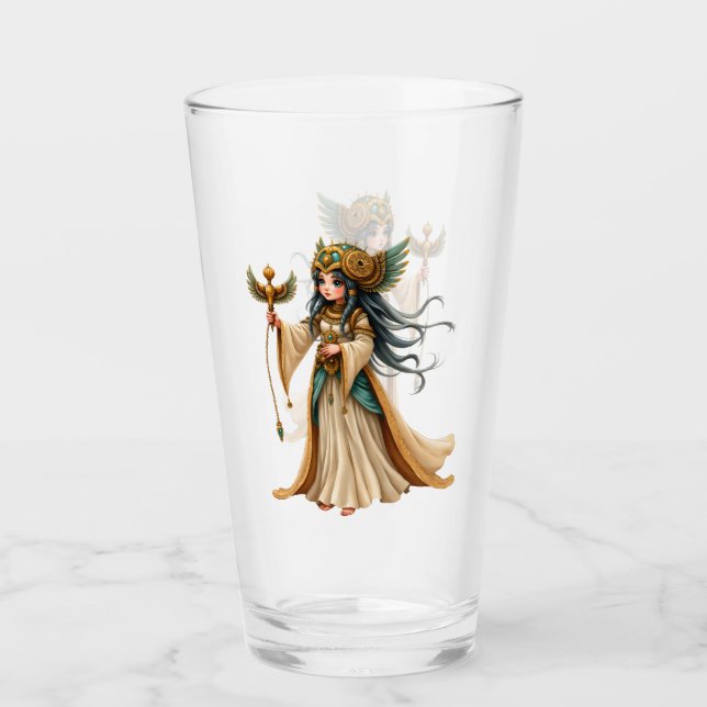 Celestial Priestess of the Golden Pyramid. Glaskopp (Framsida)