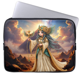 Celestial Priestess of the Golden Pyramid. Laptop Fodral